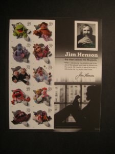 Scott 3944, 37c Jim Henson and the Muppets, pane of 11, MNH Beauty