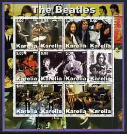 KARJALA - 2002 - The Beatles #1 - Perf 12v Sheet-Mint Never Hinged-Private Issue