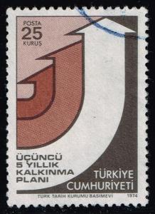 Turkey #1992 3rd 5-Year Development Program; Used (0.25)