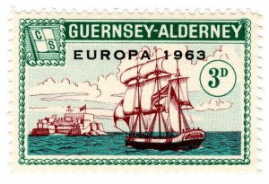 (I.B) Guernsey Cinderella : Alderney 3d (Commodore Shipping)  