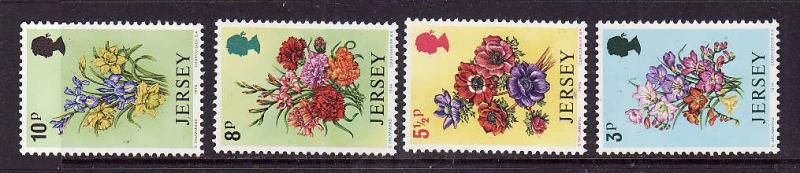 Jersey-Sc#95-8-unused NH set-Spring Flowers-1974-