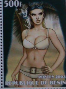 BENIN-2003- THE LAND OF THE RISING FUN-SEXY MODELS ARTS AND PAINTING MNH FUL