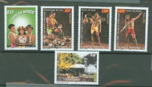 French Polynesia #828-832 Mint (NH) Single (Complete Set) (Soccer)