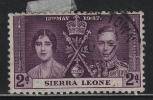 Sierra Leone 171 Coronation Issue 1937