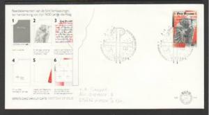 Netherlands Statue 1984 Typed FDC BIN 1486