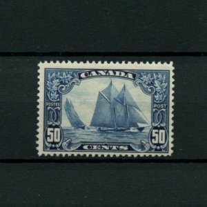 #158 fifty cent Bluenose F+ MNH Cat $400 Canada mint