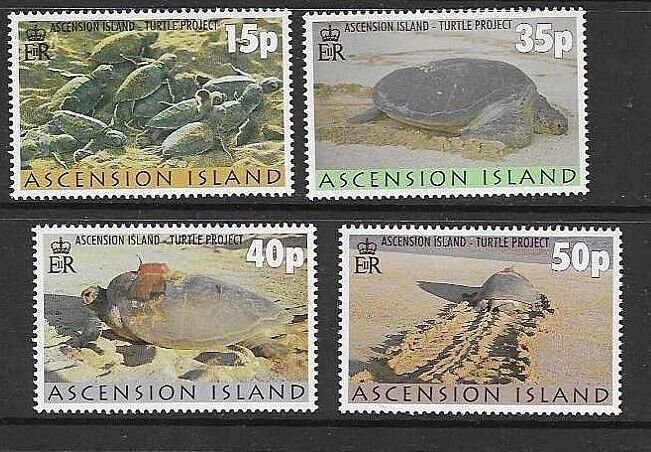 ASCENSION SG795/8200 TURTLE PROJECT  MNH