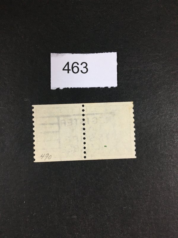 MOMEN: US STAMPS # 490 PAIR XF USED LOT #E 463