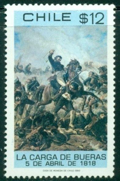 Chile Scott #566 MNH Death of Bueras by Pedro Leon $$