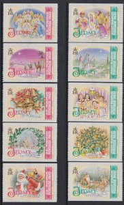 1294-95a-e Christmas MNH