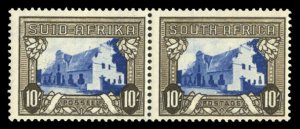 South Africa #67 Cat$50+ (for hinged), 1933-54 10sh olive black and blue, se-...