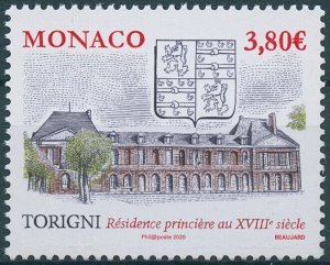 Monaco Architecture Stamps 2020 MNH Ancient Grimaldi Strongholds Torigny 1v Set