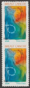 US B1 Breast Cancer first class semipostal vert pair MNH 1998