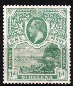 St. Helena 1922 KGV Landscapes 1 p. MH