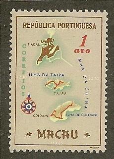 Macao   Scott  383    Map    Unused