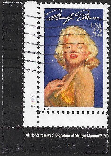 US 2967 Used - Legends of Hollywood - Marilyn Monroe