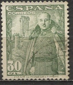 Spain; 1954; Sc. # 802; Used Single Stamp Perf. 12 1/2 x 13