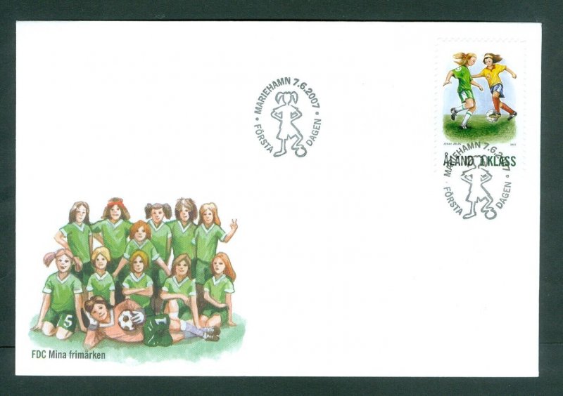 Aland. 2007 FDC. Girls Football. Soccer. Sc.# 266