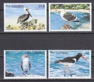 Gambia, Scott cat. 2129-2132. Sea Birds and Pelican issue.