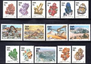 SWA - 1989 Minerals Set MNH** SG 519-533