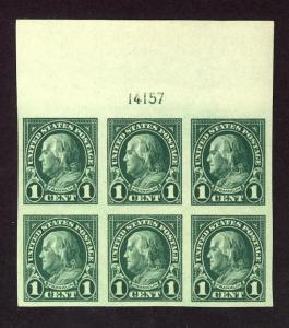 #575, Mint Wide Top PB/6, XF-OG-NH, Great color!