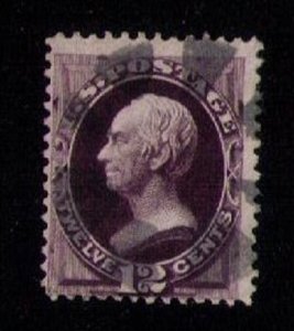 US Sc 162 Used BLACKISH VIOLET F-VF CV $140.00