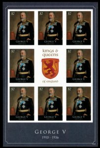 Grenada 2011 - King George V - Sheet of 8 IMPERF Stamps - Scott #3831 - MNH