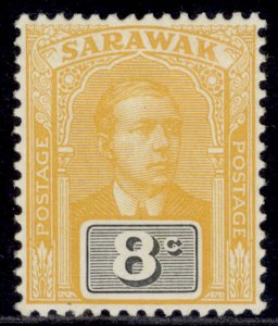 SARAWAK EDVII SG54, 8c yellow & black, M MINT. Cat £20.