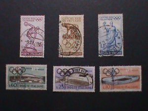 ​ITALIY-VERY OLD-OLYMPIC GAMES & STATIUMS USED STAMPS VF WE SHIP TO WORLD WIDE