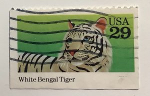 USA 1992 Scott 2709 used - 29c, Wild animals, Bengal Tiger