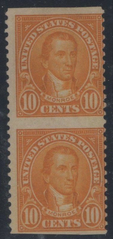 #562a, Monroe Vert. PR Imperf Horiz. Major Error, Pos. 46, 56   (GD 3/25)