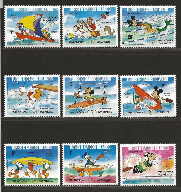 TURKS & CAICOS ISLANDS SC# 619a-27a   FVF/MOG