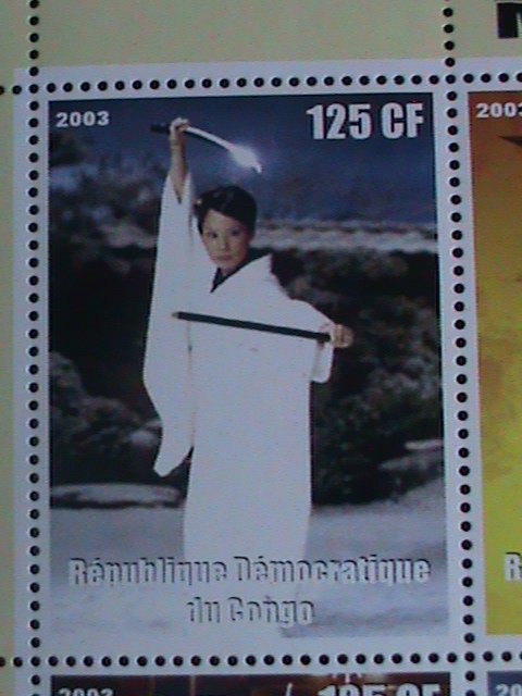 ​CONGO STAMP:2003- KILL BILL- JAPANESE MOVIE MNH SHEET