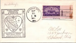 8th ANNUAL HAPEX HEART OF AMERICA PHILATELIC EXHIBITION CACHET EVENT COVER 1941