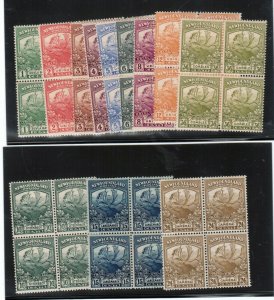 Newfoundland #115 - #126 Mint Fine - Very Fine Never Hinged Block Set