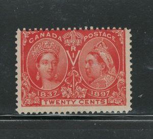 CANADA 1897 DIAMOND JUBILEE #59  F, MNH,DOTS OF MISSED GUM PAY IN Cnd$$.