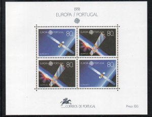 Portugal Sc 1860 1991 Europa, Space,  stamp sheet mint NH