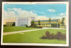 728 Unknown Colorized Postcard Cachet 1933 Century of Progress FDC   P-37a