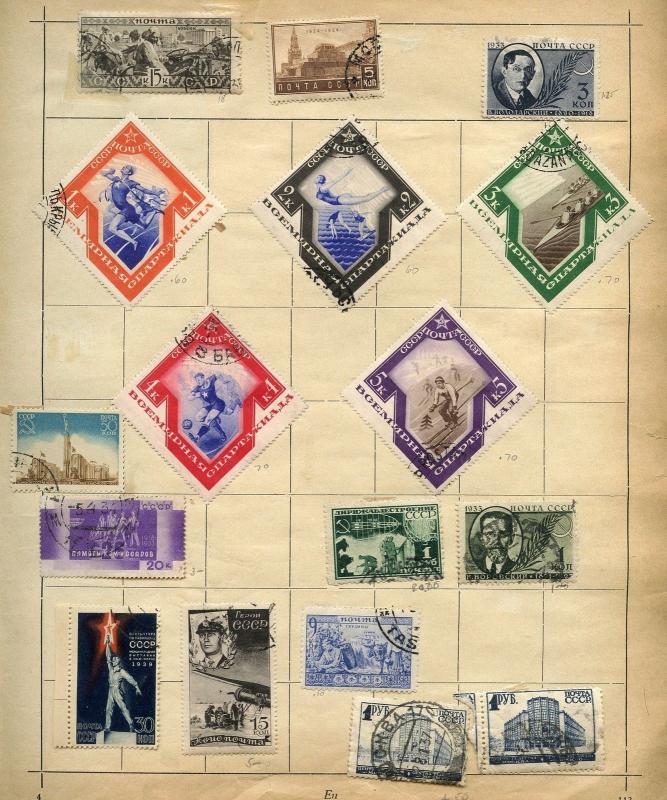 LOT OF RUSSIA  USED STAMPS AS SHOWN