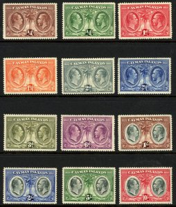 Cayman Islands, Scott #85-96 Complete Set of 12, Mint LH SCV $255.60 (55485)