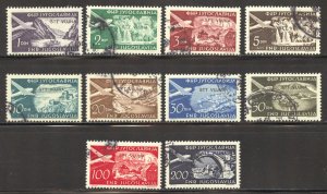 Trieste Zone B Scott C22-31 UH(CTO) - 1954 Yugoslavia Stamps O/Ps - SCV $9.90