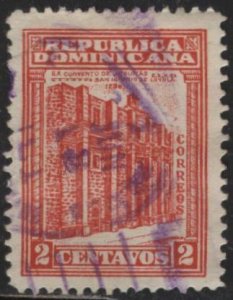 Dominican Republic 256 (used) 2c Convent of Ignatius of Loyola, verm (1930)