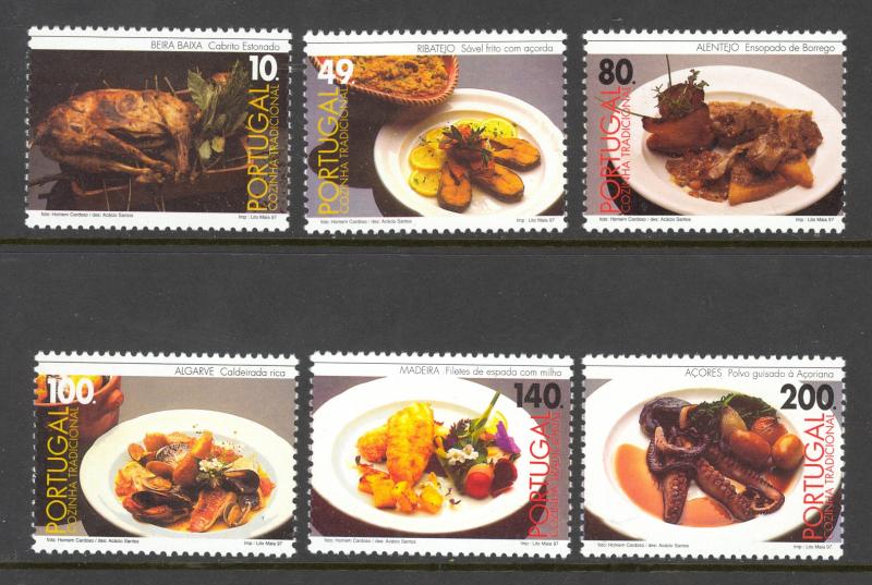 Portugal Sc# 2170-2175 MNH 1997 10e-200e Traditional Food