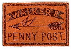 (I.B) US Local Post : Walker's Penny Post