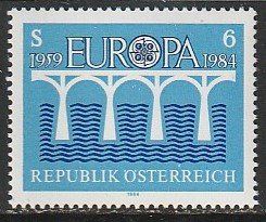 1984 Austria - Sc 1272 - MNH VF - 1 single - Europa