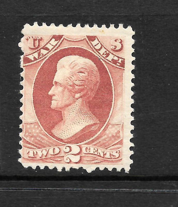 US 1873    2c  WAR DEPT  MH      Sc O84