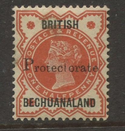 Bechuanaland Protectorate -Scott 53 -QV Overprint Issue -1890 -MNG- Single 1/2p-