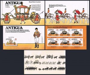 Antigua 514 booklet,MNH.Michel 510-512 MH. QE II Coronation 25th Ann.1978.