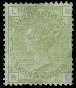 SG153, 4d sage-green plate 16, M MINT. Cat £1400. BL