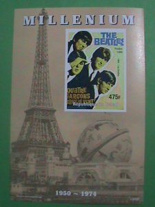 CHAD STAMP: 1999- TWENTY CENTURY-THE BEATLES  -MINT NOT HING S/S SHEET